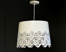 Светильник подвесной (Люстра) Мелодия Света "Розы" 220В E27 Белый картинка 